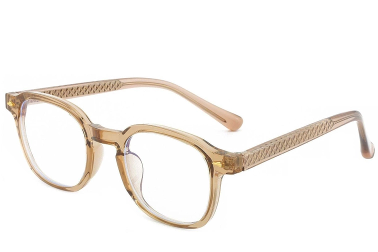 Rectangular Brown TR90 Glasses #BS1025-0201