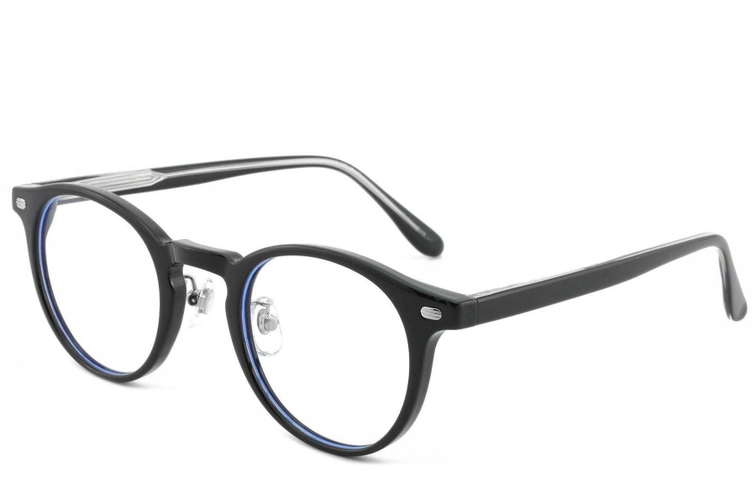 Oval Black TR90 Glasses #BS1025-0204