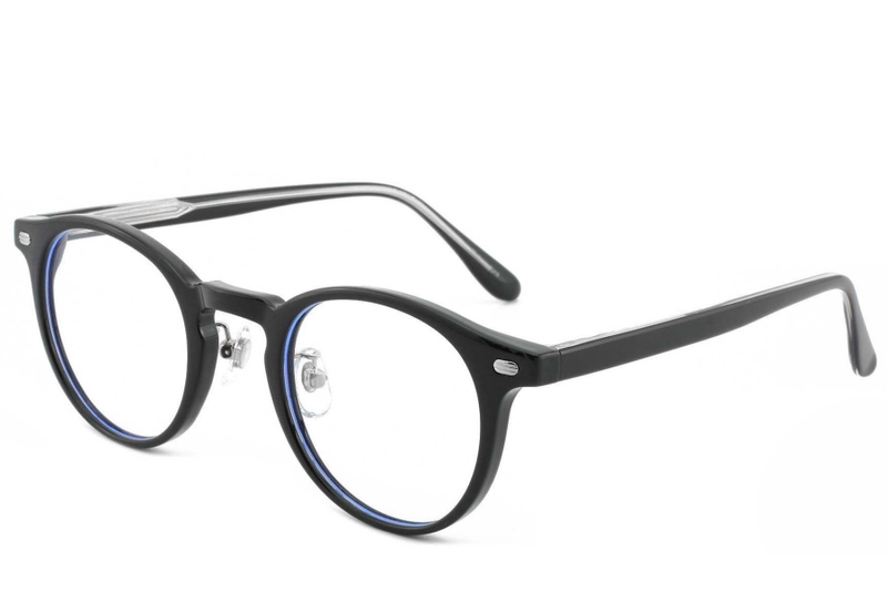 Oval Black TR90 Glasses #BS1025-0204