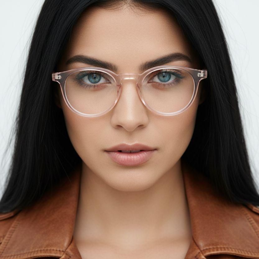 Gafas TR90 ovaladas rosas #BS1025-0208