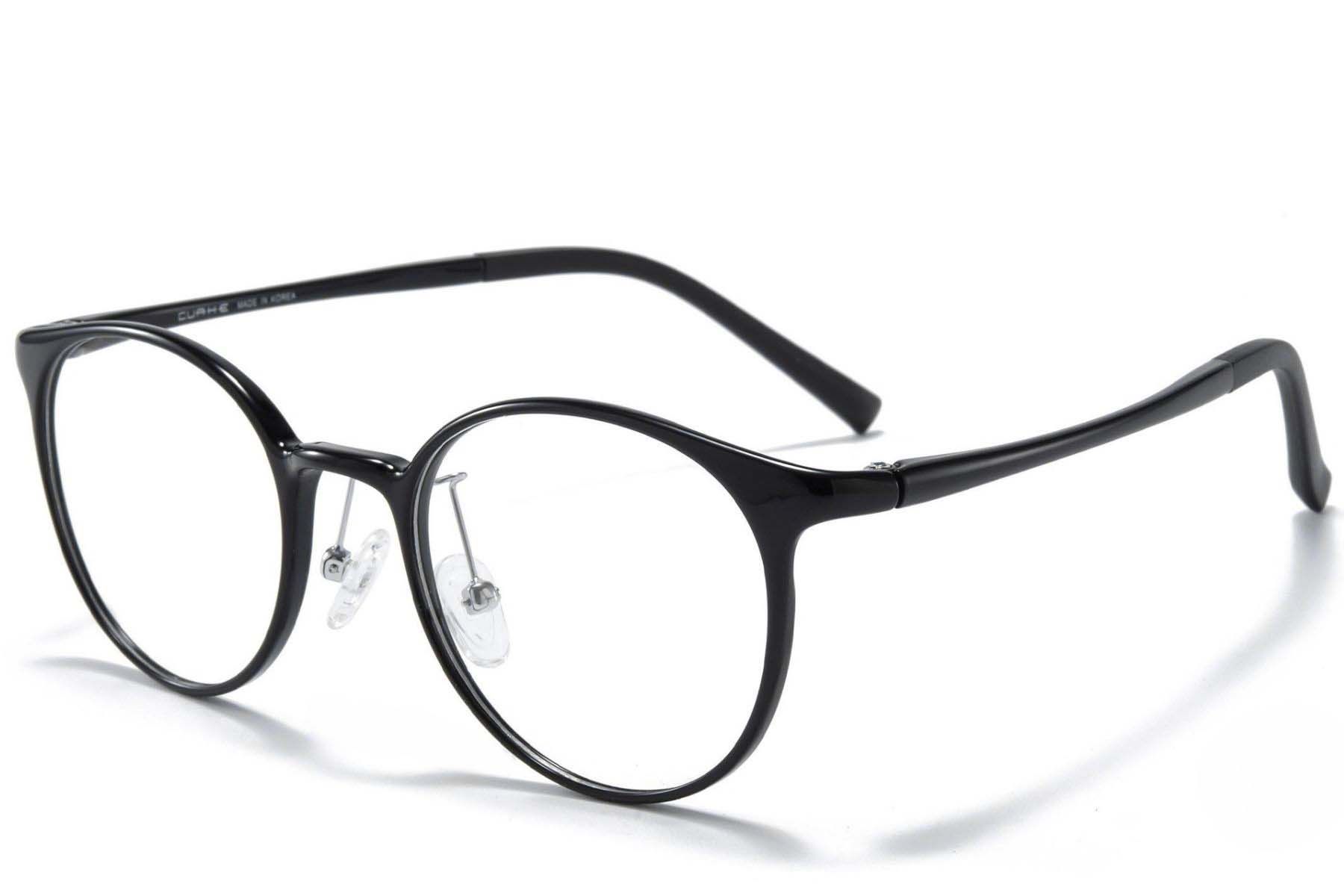 Oval Black Ultem Glasses #BS1025-0214