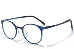 Oval Blue Ultem Glasses #BS1025-0217