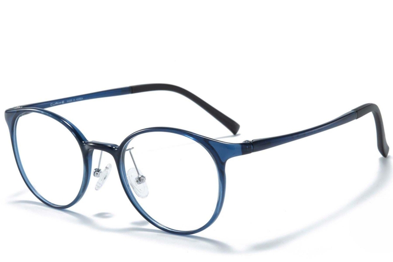 Oval Blue Ultem Glasses #BS1025-0217