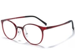 Oval Red Ultem Glasses #BS1025-0218