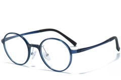 Runde blaue Ultem-Brille #BS1025-0223