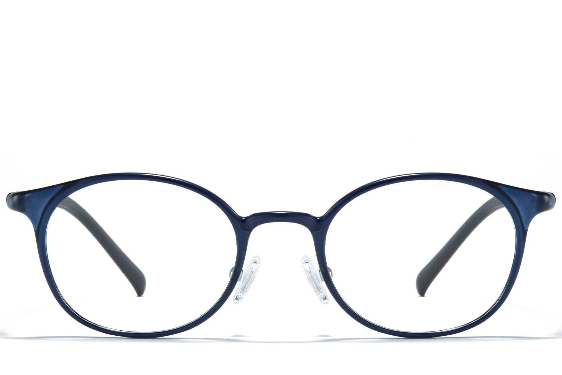 Oval Blue Ultem Glasses #BS1025-0229