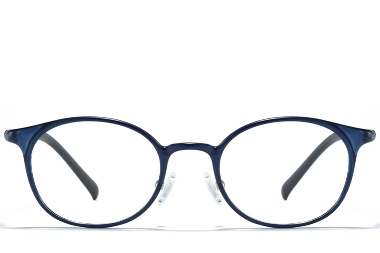 Oval Blue Ultem Glasses #BS1025-0229