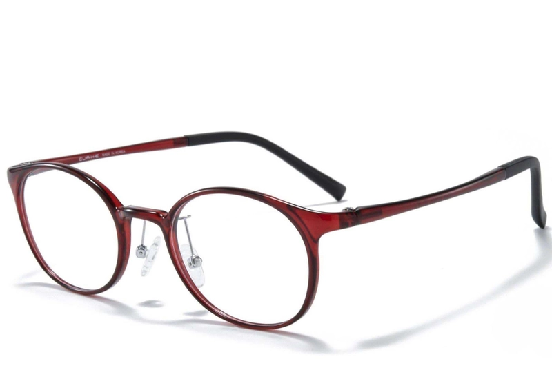 Oval Red Ultem Glasses #BS1025-0230