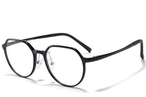 Geometrische schwarze Ultem-Brille #BS1025-0241