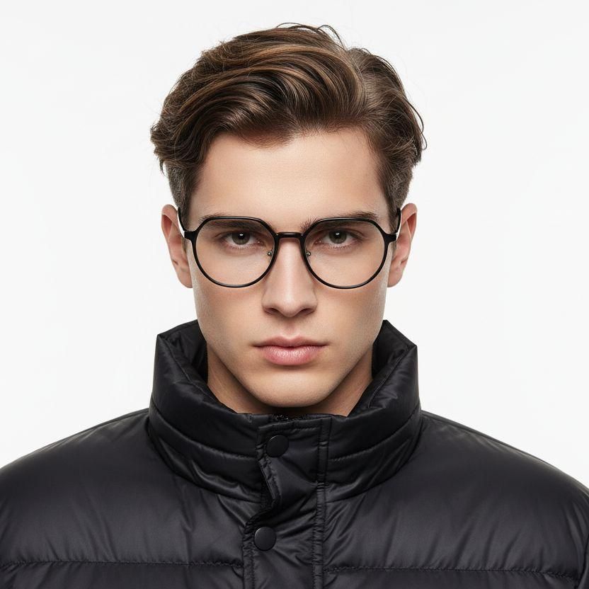 Geometric Black Ultem Glasses #BS1025-0241