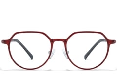 Geometric Red Ultem Glasses #BS1025-0244