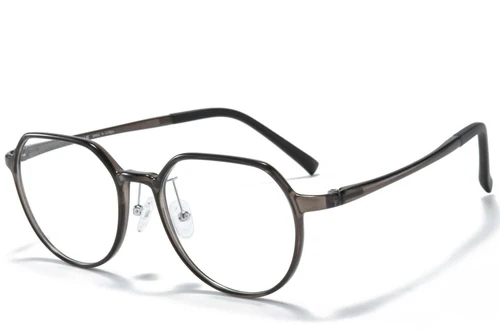 Geometric Grey Ultem Glasses #BS1025-0245