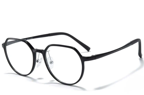 Geometrische schwarze Ultem-Brille #BS1025-0246