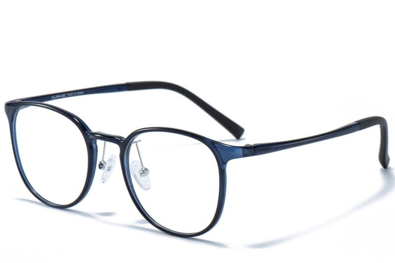 Oval Blue Ultem Glasses #BS1025-0250