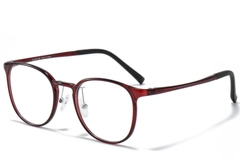 Oval Red Ultem Glasses #BS1025-0251
