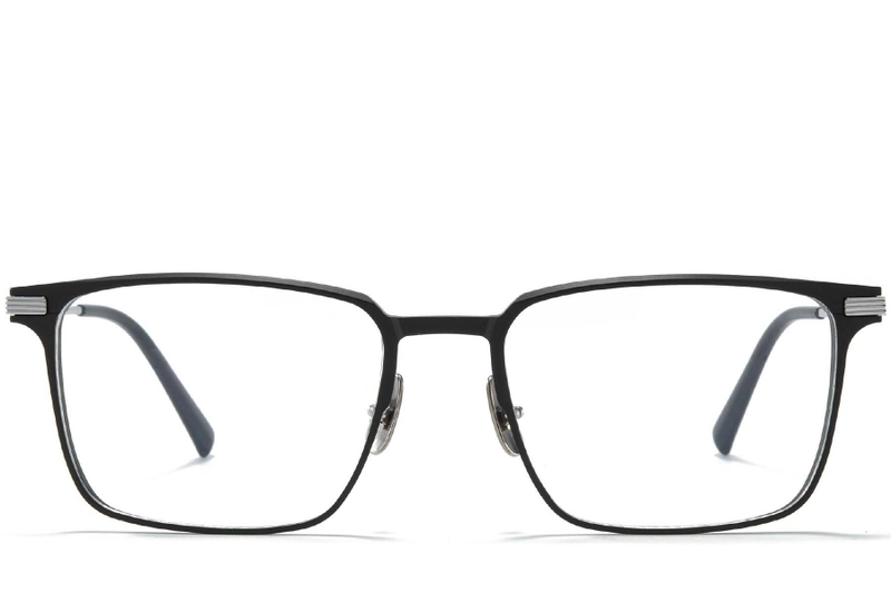 Rectangular Silver Metal Glasses #BS1025-0256