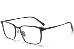 Rectangular Black Metal Glasses #BS1025-0257