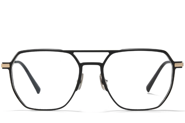 Aviator Golden Metal Glasses #BS1025-0267