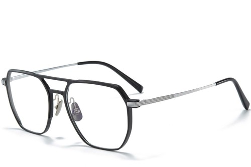 Aviator Silver Metal Glasses #BS1025-0268