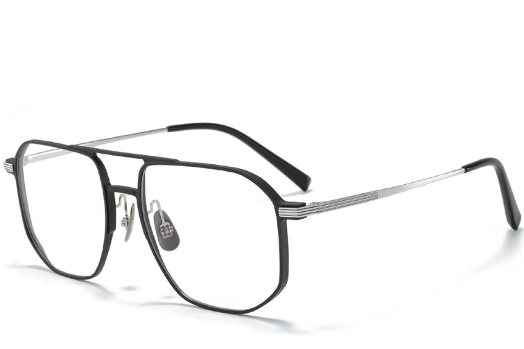 Aviator Silver Metal Glasses #BS1025-0271