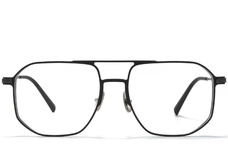 Aviator grijze metalen bril #BS1025-0273