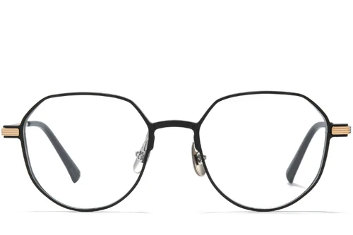 Lunettes géométriques en métal doré #BS1025-0276