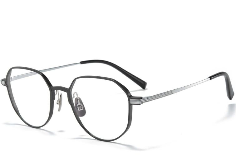 Geometric Silver Metal Glasses #BS1025-0279
