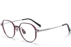 Geometric Purple Metal Glasses #BS1025-0280
