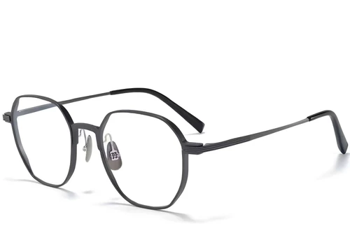 Geometric Grey Metal Glasses #BS1025-0284