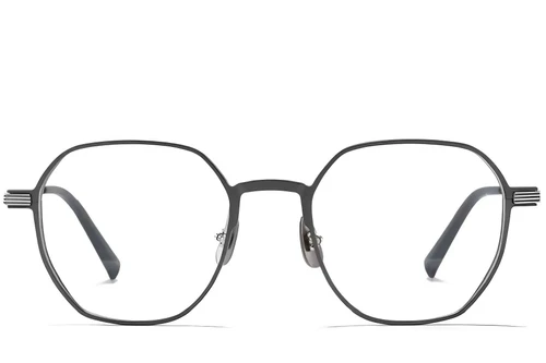 Geometric Grey Metal Glasses #BS1025-0285