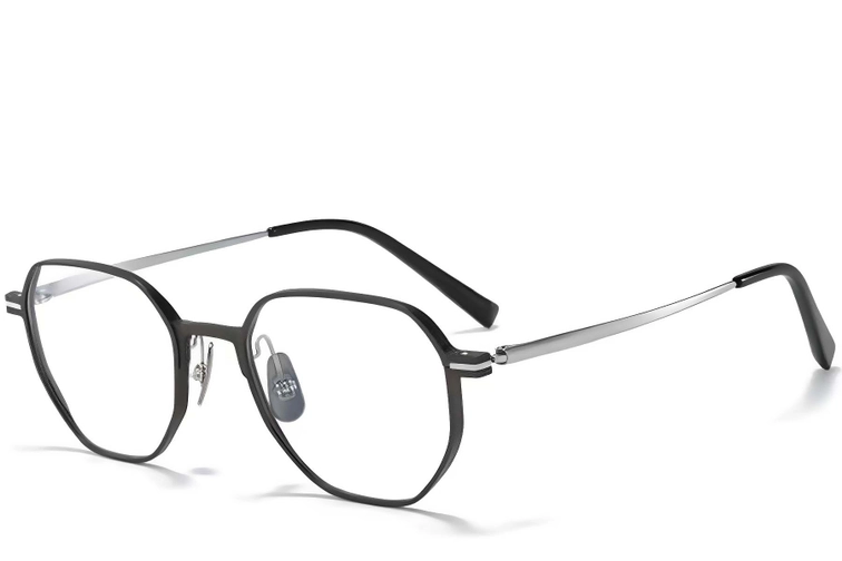 Geometric Silver Metal Glasses #BS1025-0287