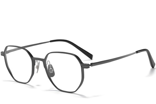 Geometric Black Metal Glasses #BS1025-0288