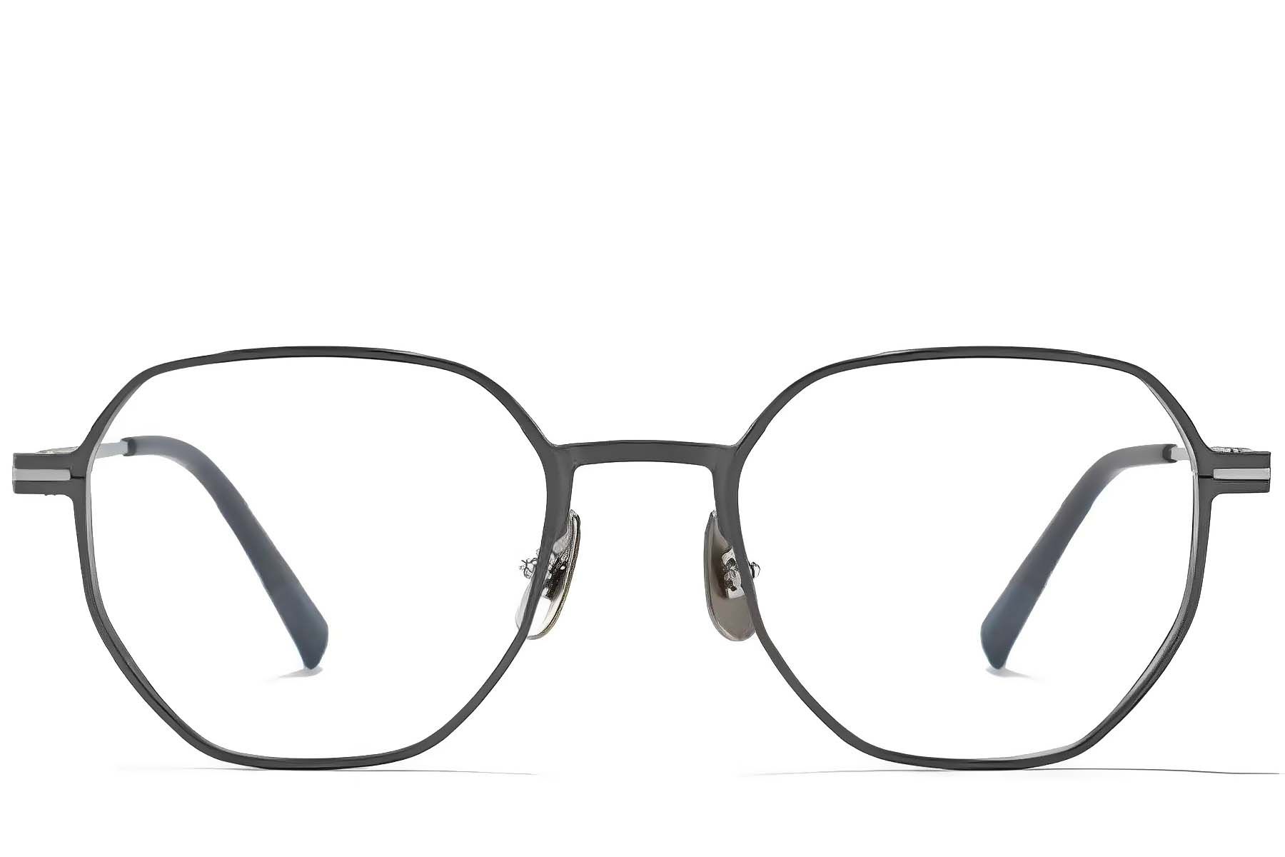 Geometric Grey Metal Glasses #BS1025-0289