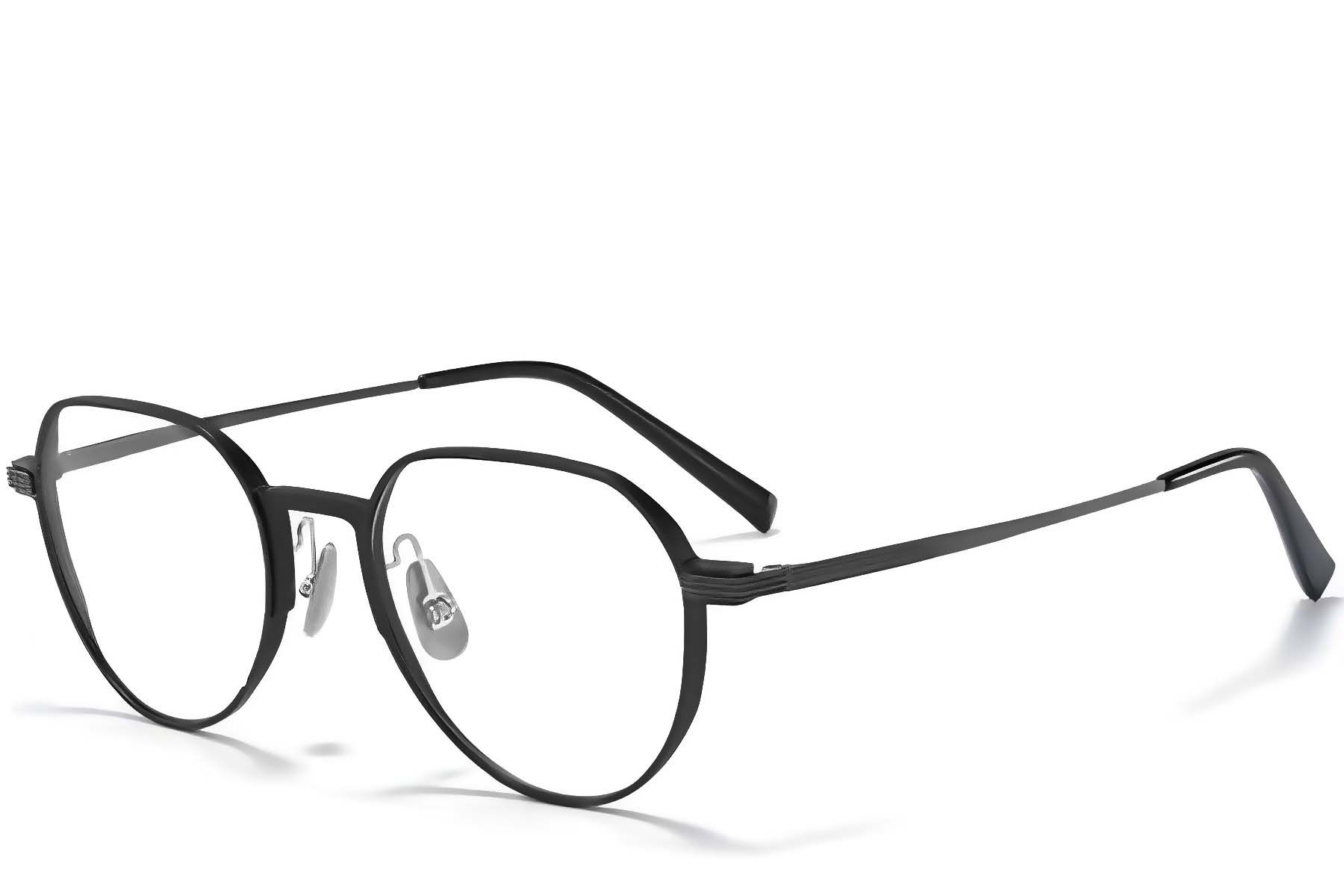 Geometric Black Metal Glasses #BS1025-0291