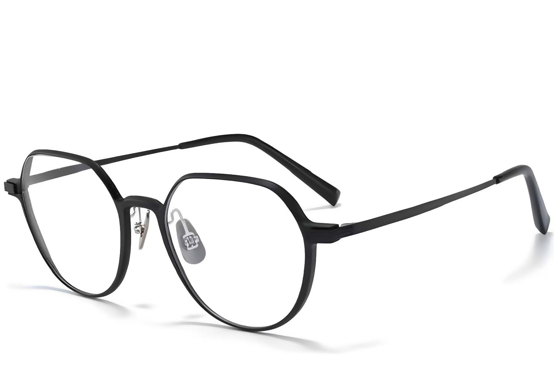 Geometric Black Metal Glasses #BS1025-0296