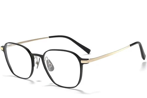 Vasos rectangulares de metal dorado #BS1025-0307