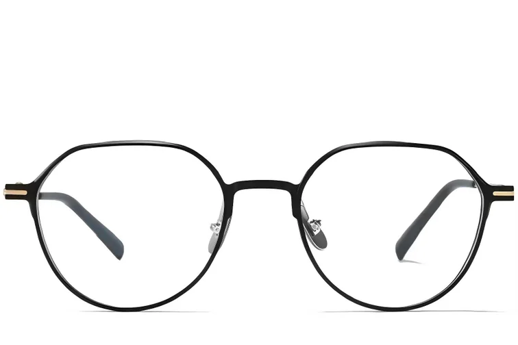 Lunettes géométriques en métal doré #BS1025-0314