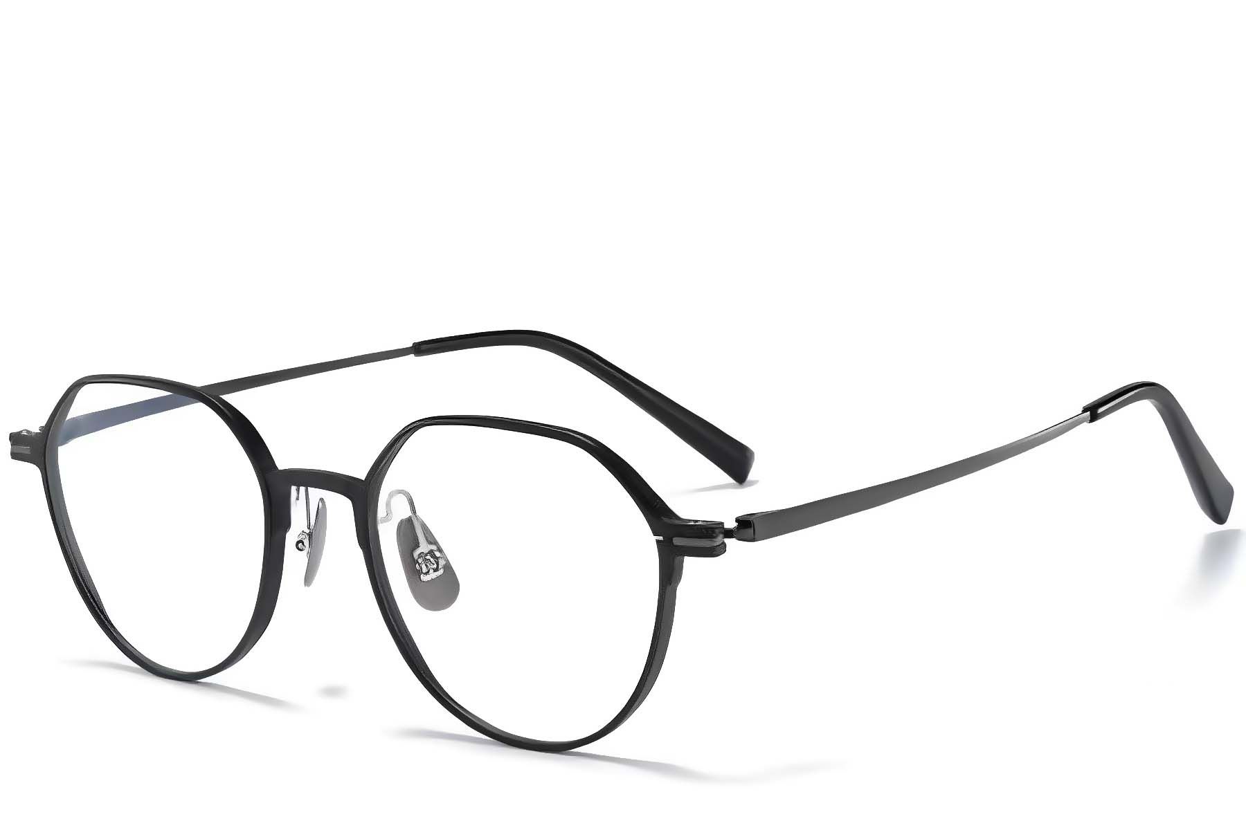 Geometric Black Metal Glasses #BS1025-0316