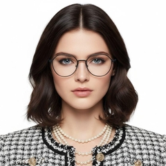 Geometric Black Metal Glasses #BS1025-0316