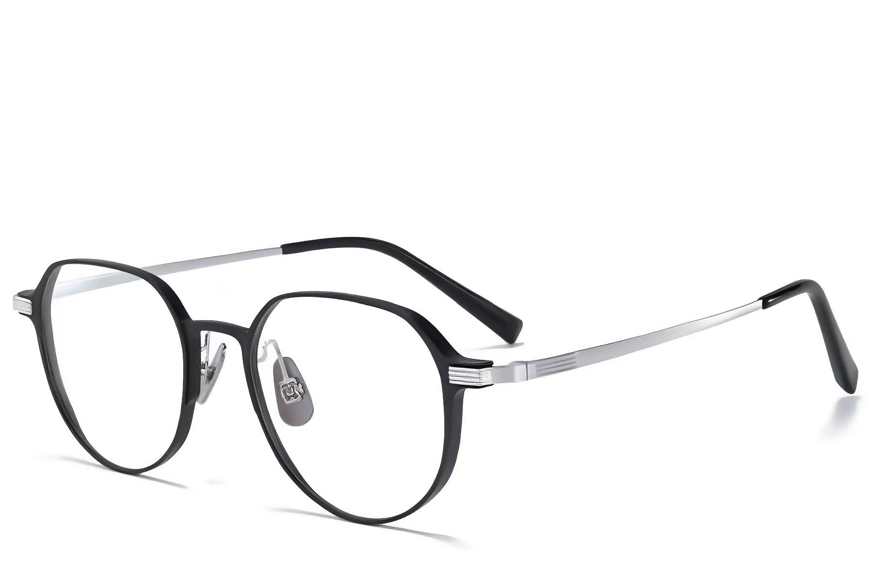 Geometric Silver Metal Glasses #BS1025-0320