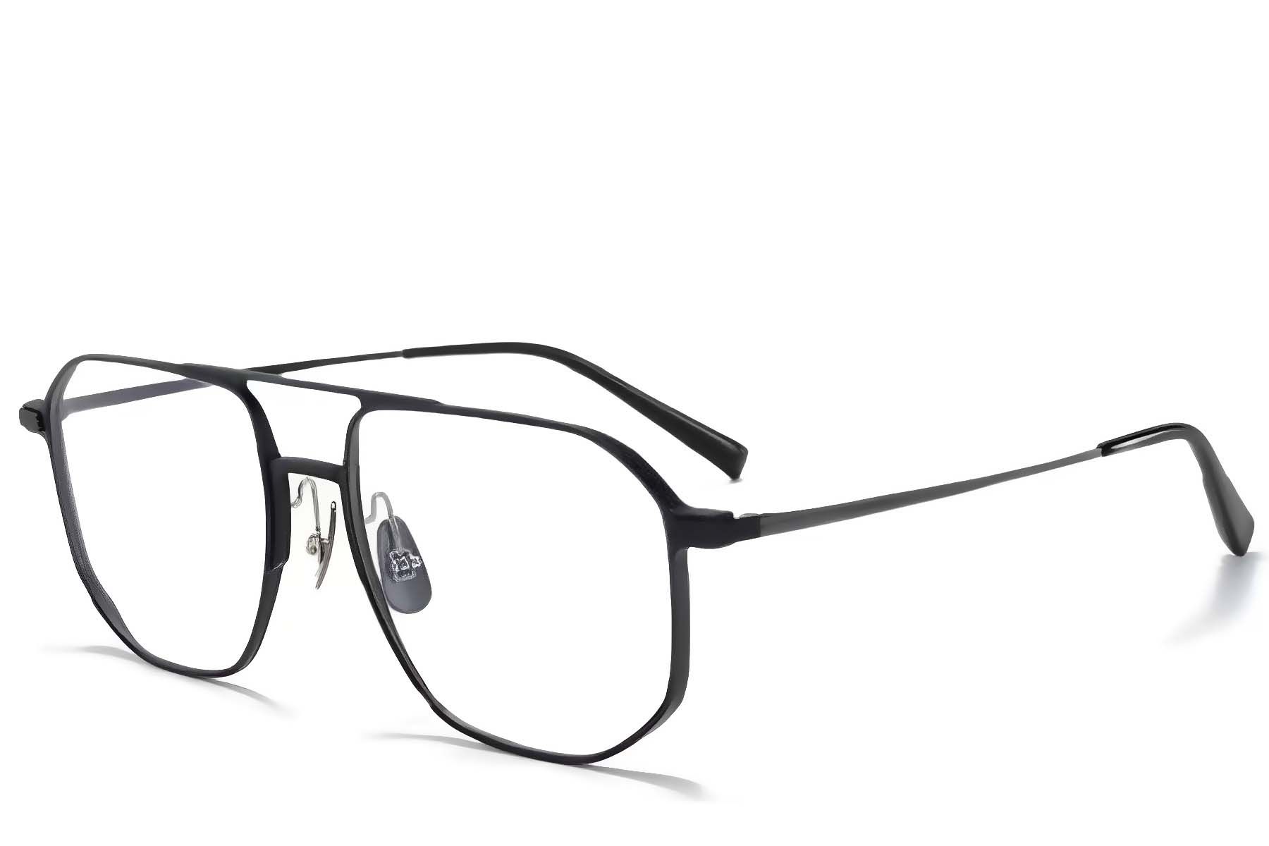 Gafas de aviador de metal negro #BS1025-0331