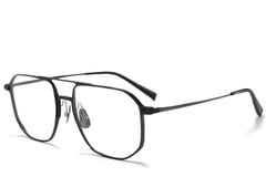 Aviator Black Metal Glasses #BS1025-0331