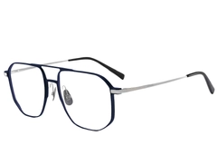 Aviator Blue Metal Glasses #BS1025-0333