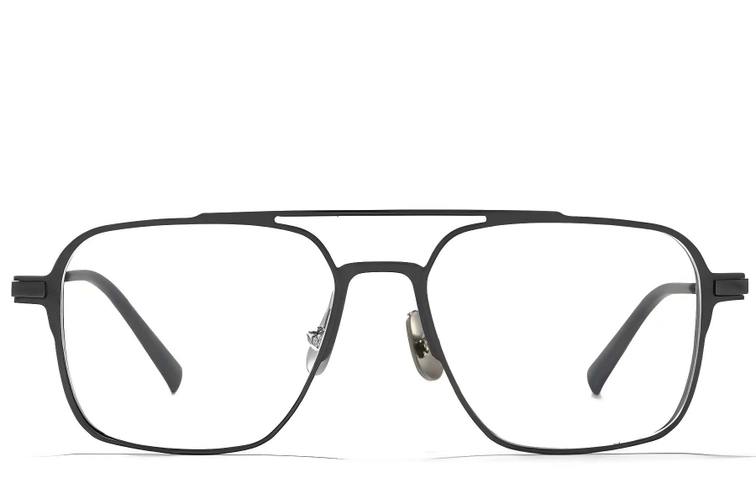 Aviator grijze metalen bril #BS1025-0342