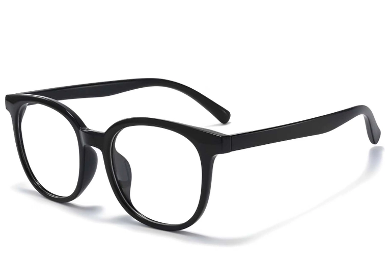 Oval Black TR90 Glasses #BS1025-0365