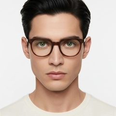 Gafas ovaladas rojas TR90 #BS1025-0367