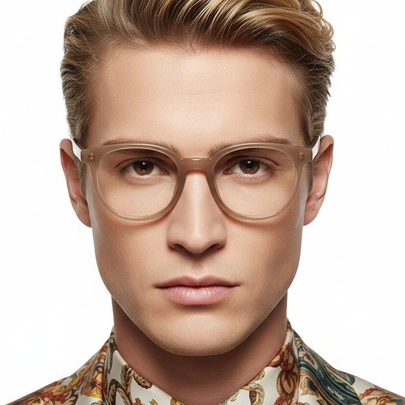 Oval Grey TR90 Glasses #BS1025-0368