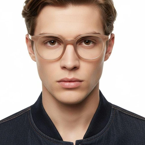 Oval Brown TR90 Glasses #BS1025-0370