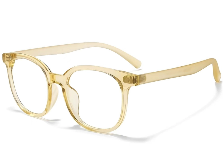 Oval Yellow TR90 Glasses #BS1025-0371