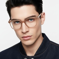 Gafas rectangulares TR90 rosas #BS1025-0374